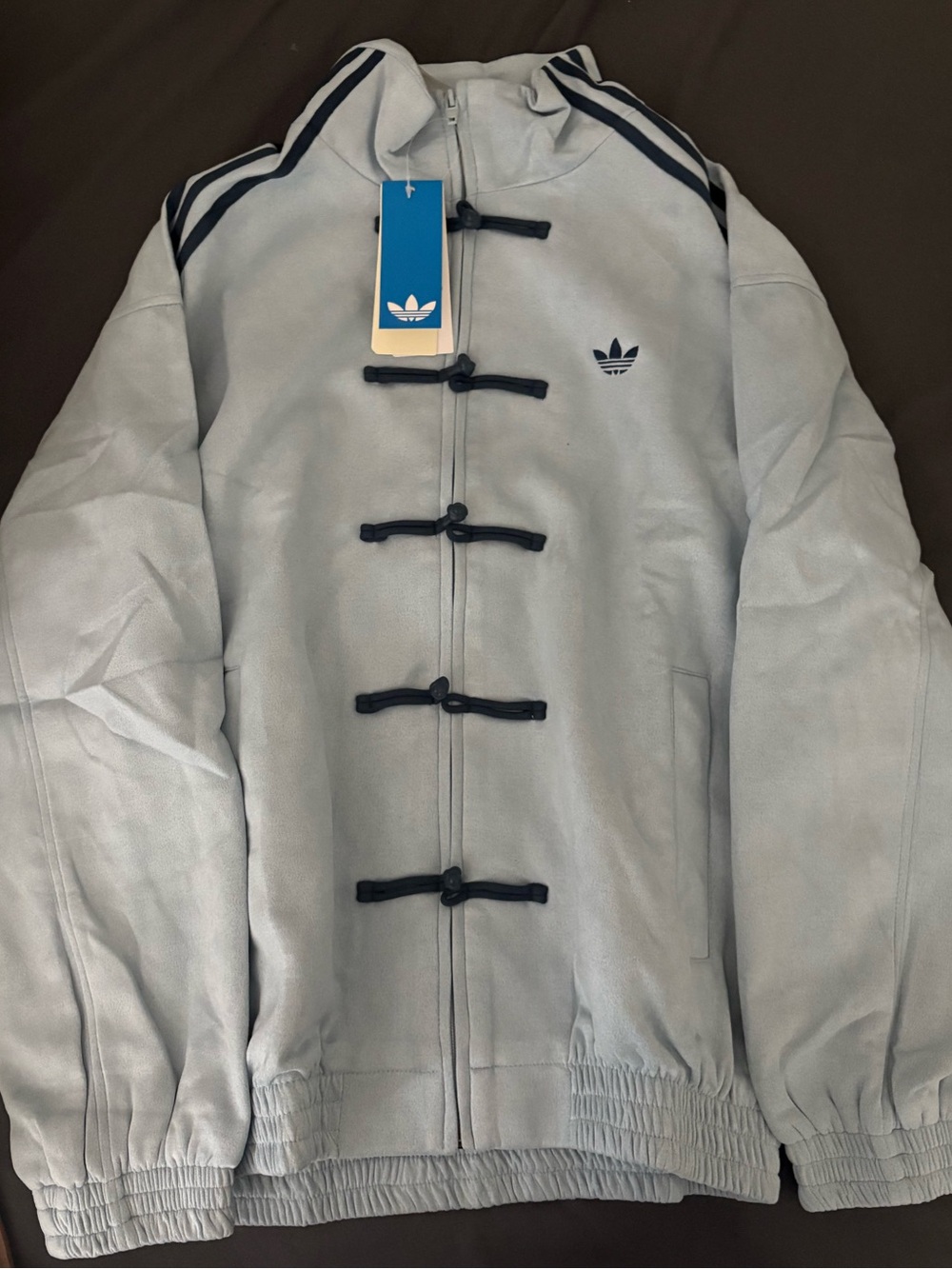 Adidas Chinese New Year Jacket Light Blue Ash Grey Brand New Size Large